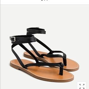 J Crew leather sandals new in box